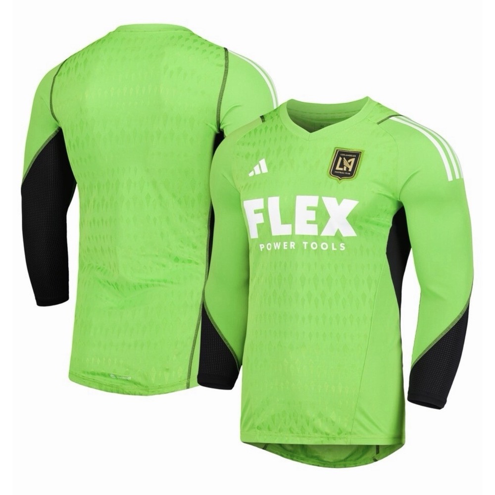 LAFC Adidas‎ 2023 Goalkeeper Long Sleeve Jersey Men Medium Slim Fit Green HY7649